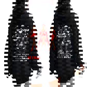All The Pretty Girls Sleigh Like This Women Christmas Women Oversized Hoodie Back Print - Monsterry