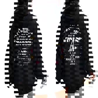 Princesse Humour Cadeau Personnalisé Prénom Jade Sweat à capuche oversize pour femme avec imprimé dans le dos - Cadeauxyz