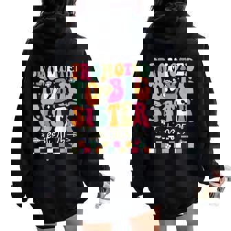 Promocionado A Big Sister 2025 Pronto To Be Big Sis Groovy Women Oversized Hoodie Back Print - Regaloses