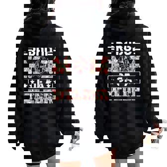Proud Mothers Of A Welder Welder Mom Women Oversized Hoodie Back Print | Seseable UK