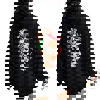 Ragazza Italiano Italiano Chica Italia Italia Niñas Niños Women Oversized Hoodie Back Print - Regaloses