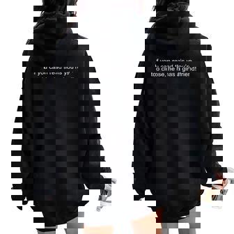 If You Can Read This You’Re Too Close Girlfriend Women Oversized Hoodie Back Print - Monsterry