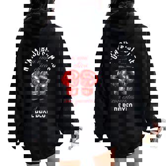 Regalo Boxeadora Humor Boxeo Divertida Chica Women Oversized Hoodie Back Print - Regaloses