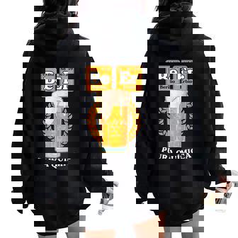 Regalo Original Friki Beer Química Cerveza Divertida Women Oversized Hoodie Back Print - Regaloses