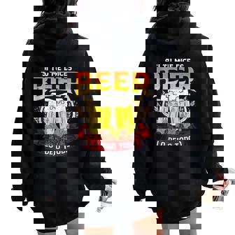 Regalo Original Friki S Cerveza Beer Lo Dejo Todo Sin Mangas Women Oversized Hoodie Back Print - Regaloses