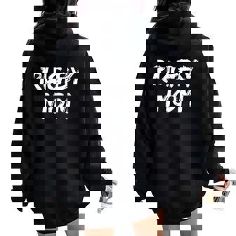 Regalos De Rugby A Juego Para Madres Cotización De Apoyo Rugby Mom Women Oversized Hoodie Back Print - Regaloses