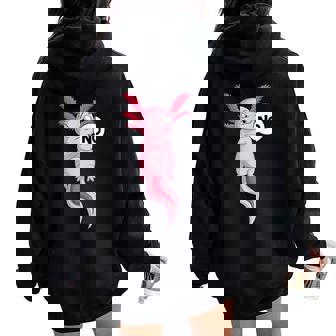 Regalos Lindos De Axolotl Para Niñas Y Es Niña Manga Corta Talla S Dibujos Animados Women Oversized Hoodie Back Print - Regaloses