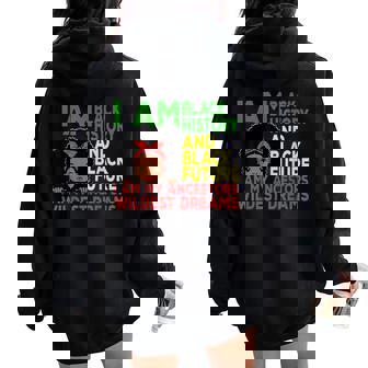 Remembering My Ancestors Celebrate Juneteenth Girl Kid Women Oversized Hoodie Back Print - Monsterry