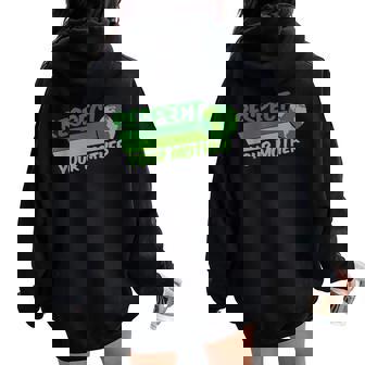 Respect Your Mother Awesome Earth Day Globe Graphic Women Oversized Hoodie Back Print - Thegiftio UK