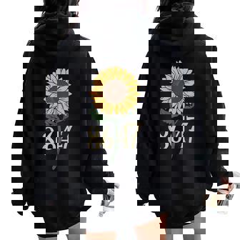 Retro 8647 Subtle Anti Trump 86 47 Floral Boho Style Women Oversized Hoodie Back Print - Seseable