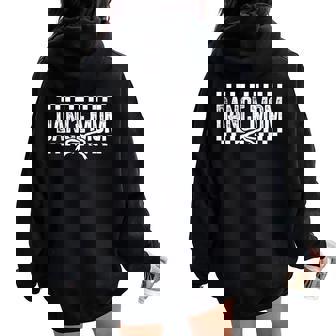 Retro Dance Mom Coquette Bow Checkered Dance Mama Mother Day Women Oversized Hoodie Back Print | Seseable CA