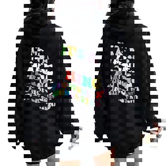 Retro Groovy Es Una Cosa De Irene Que No Entenderías Women Oversized Hoodie Back Print - Regaloses