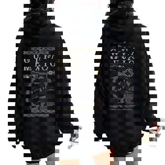 Retro Gulf Of Mexico Est 1550 Mexican Flag For Women Women Oversized Hoodie Back Print | Seseable CA