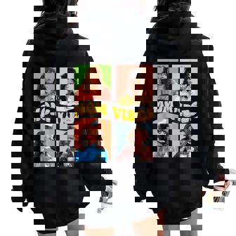 Retro Nineties Mom Vibes Vintage Mother's Day Women Women Oversized Hoodie Back Print | Mazezy