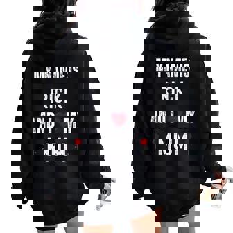 Rick I Love My Mum Cute Personal Mother's Day Women Oversized Hoodie Back Print - Seseable