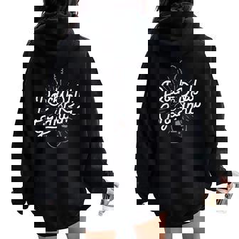 Rock And Roll Grandma Regalo Para Abuelas Rockeras Women Oversized Hoodie Back Print - Regaloses