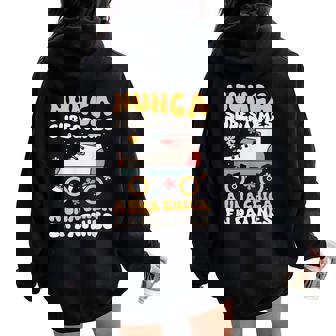 Roller Girl Patinaje Patines De Ruedas Artistico Women Oversized Hoodie Back Print - Regaloses