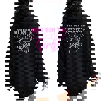Who Run The World Girl Power Tank Top Women Oversized Hoodie Back Print - Monsterry