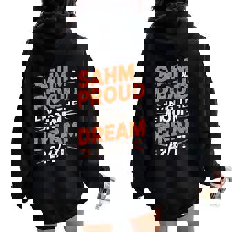 Sahm & Proud Mom Mother's Day Stay-At-Home Mom Life Women Oversized Hoodie Back Print | Mazezy