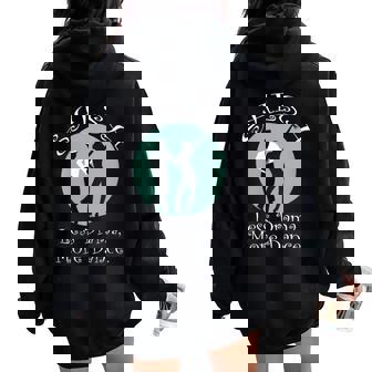Salsa Is My Cardio Dance Silhouette Moonlight Cuello Women Oversized Hoodie Back Print - Regaloses