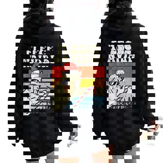 Santa Llama Fleece Navidad Alpaca Christmas Xmas Men Women Women Oversized Hoodie Back Print - Monsterry