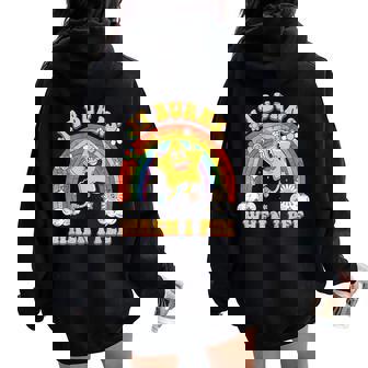 Sarcastic It Burns When I Pee Women Oversized Hoodie Back Print - Thegiftio UK
