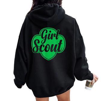 Scout For Girls Cookie Season Scout Troop Matching Women Oversized Hoodie Back Print - Thegiftio UK