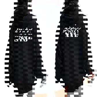 Sensitive Savage Jersey Shore MenWomenKids Premium Women Oversized Hoodie Back Print - Monsterry