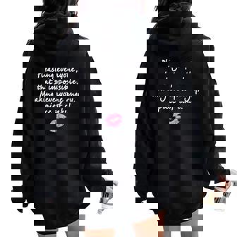 Shirt Pleasing Everyone Tee Humor Top Women Oversized Hoodie Back Print - Monsterry