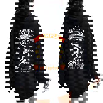 Skate Skateuse Fille Simple Skate Et Apéro Cadeau Humour Sweat à capuche oversize pour femme avec imprimé dans le dos - Cadeauxyz
