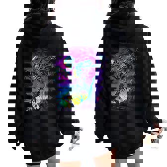 Skeleton Tree Halloween Costume Scary Skull Bones Men Women Women Oversized Hoodie Back Print - Monsterry