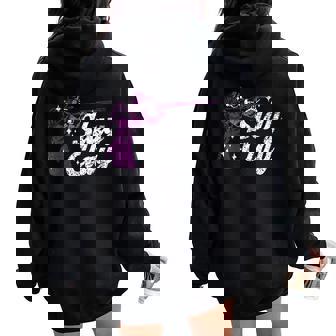 Slay Clay Girl Mom Shotgun Pull Trap Pigeon Clay Shooting Women Oversized Hoodie Back Print - Monsterry
