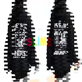 Slime Et Ananas Cadeaux Pour Filles Et S Sweat à capuche oversize pour femme avec imprimé dans le dos - Cadeauxyz