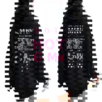 Smoking Hot G-Ma Dalmation Pattern Arrow Family Mother's Day Women Oversized Hoodie Back Print | Seseable CA