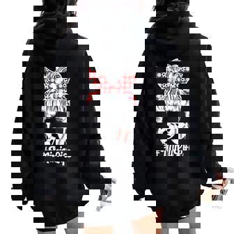 Soccer Baseball Mimi Life Baseball Soccer Mimi Grandma Women Oversized Hoodie Back Print - Thegiftio