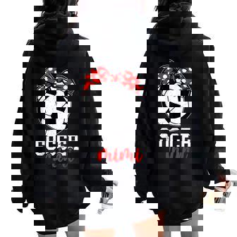 Soccer Mimi Grandma Mimi Of A Soccer Player Mimi Women Oversized Hoodie Back Print - Thegiftio