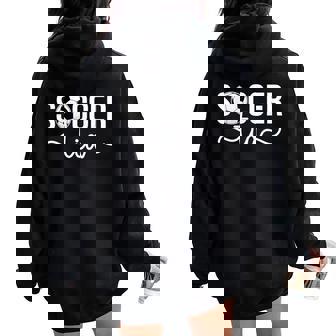 Soccer Tia Of A Soccer Player Tia Soccer Tia Aunt Women Oversized Hoodie Back Print - Thegiftio UK
