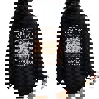 Sorry I Can't Talk I'm On The Phone With My Mom Ouija Board Women Oversized Hoodie Back Print - Seseable