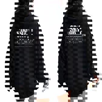Sorry I-Dgaf Acordes De Guitarra Con Mensaje Oculto Para Hombres Y Es Women Oversized Hoodie Back Print - Regaloses