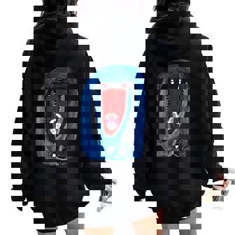 Soulisfree Bon Wolf Appétit Horror Wolf And Girl Cuello Women Oversized Hoodie Back Print - Regaloses