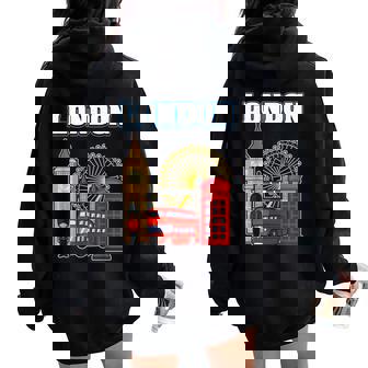 Souvenir De Londres Pour Hommes S Enfants Sweat à capuche oversize pour femme avec imprimé dans le dos - Cadeauxyz