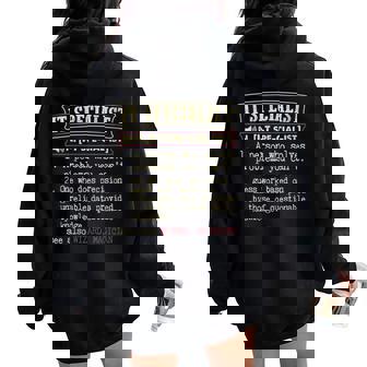 IT Specialist Dictionary Definition Women Oversized Hoodie Back Print - Monsterry
