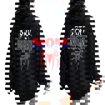 Spider Mom Mother's Day Matching Family Birthday Women Oversized Hoodie Back Print - Thegiftio UK