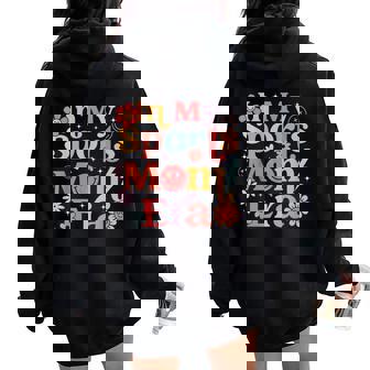 In My Sports Mom Era Sports Mom Life Sports Lover Trendy Women Oversized Hoodie Back Print - Thegiftio
