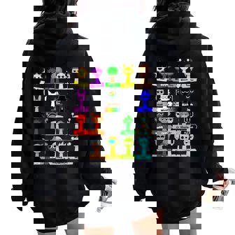 All Sprunki Toys Boys Girls Birthday Decoration Simon Oren Women Oversized Hoodie Back Print | Mazezy