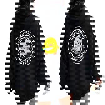 I Have Stability Ability To Stab Sarcastic Humor Women Oversized Hoodie Back Print - Thegiftio UK