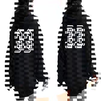 Super Fan Sports De Manga Corta Para Es Talla Pequeña Negra 33 Women Oversized Hoodie Back Print - Regaloses