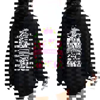 Super Mamá Pero También Super Abuela Regalo Día De La Madre Women Oversized Hoodie Back Print - Regaloses