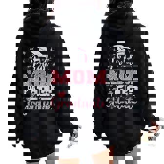 Super Proud Mom Of 2025 Graduate Awesome Family College Grad Women Oversized Hoodie Back Print | Seseable UK