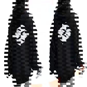 Takeda Clan Takeda-Shi Japanese Samurai Minamoto Clan Sweat à capuche oversize pour femme avec imprimé dans le dos - Cadeauxyz